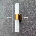 Modern frosted glass led wall lamp bedroom sconce gold silver & black