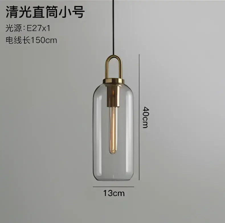 Modern frosted gray glass ball pendant light kitchen lighting
