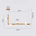 Modern glass black chandelier gold pendant light dining room