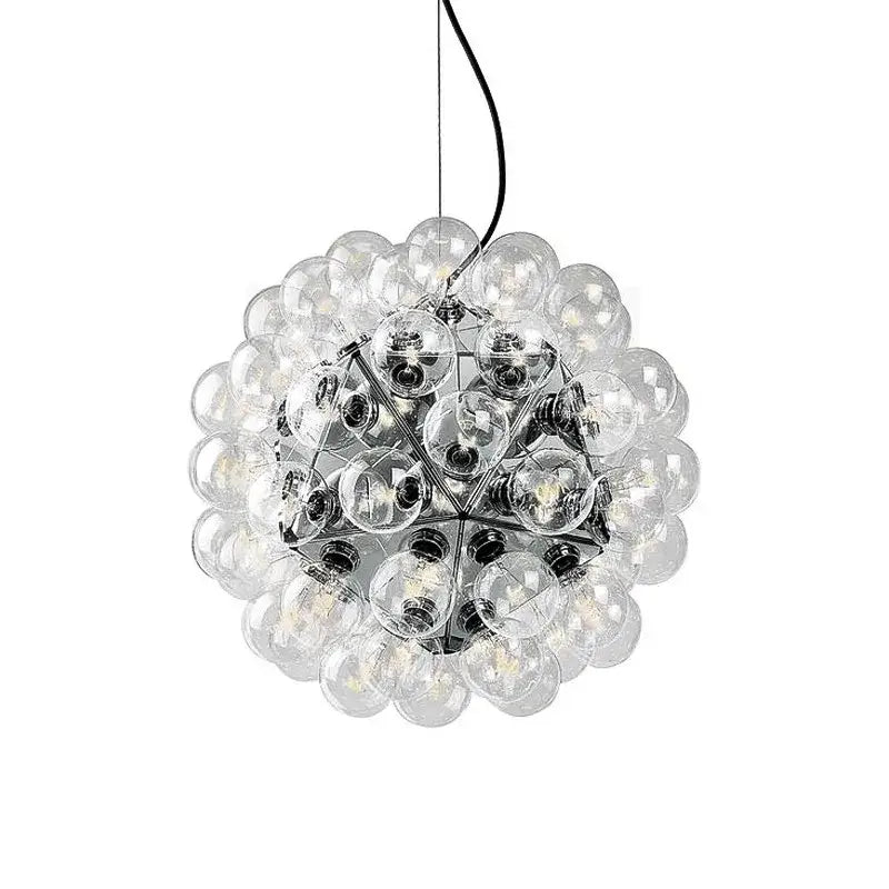 Modern glass dandelion g4 led chandelier dining room pendant light