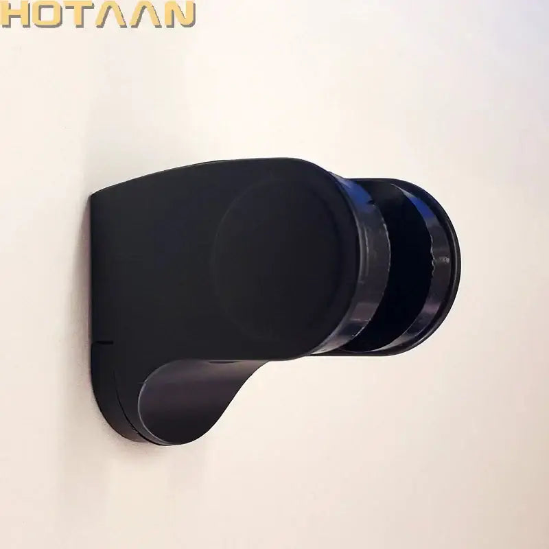 Modern glossy black shower holder bathroom wall mounted bracket