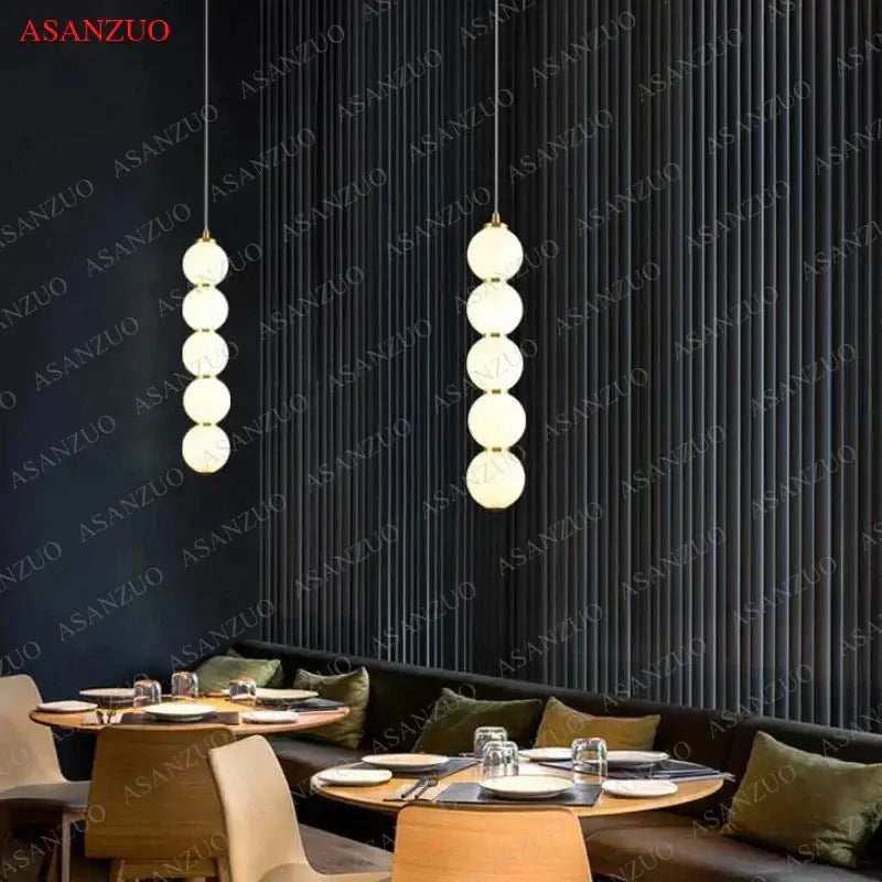 DecorBites™ Glass Ball Pendant Lights - Modern Nordic LED Creative Hanging Lamp for Home Decor