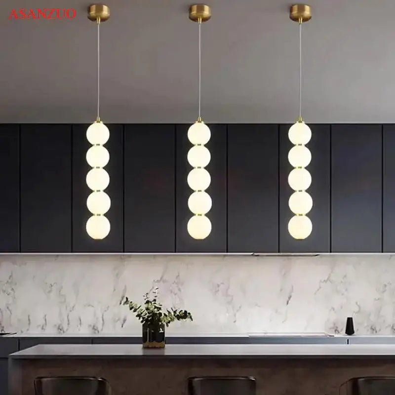 DecorBites™ Glass Ball Pendant Lights - Modern Nordic LED Creative Hanging Lamp for Home Decor