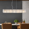 DecorBites™ Modern 9-Light Island Pendant in Gold with Transparent Crackle Glass
