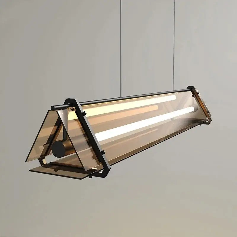 DecorBites™ Amber LED Pendant Lamp Modern Glass Dining Table Kitchen Fixture