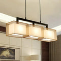 DecorBites™ Minimalist Dual-Rectangle Island Light - Fabric Suspension Lighting for Restaurants