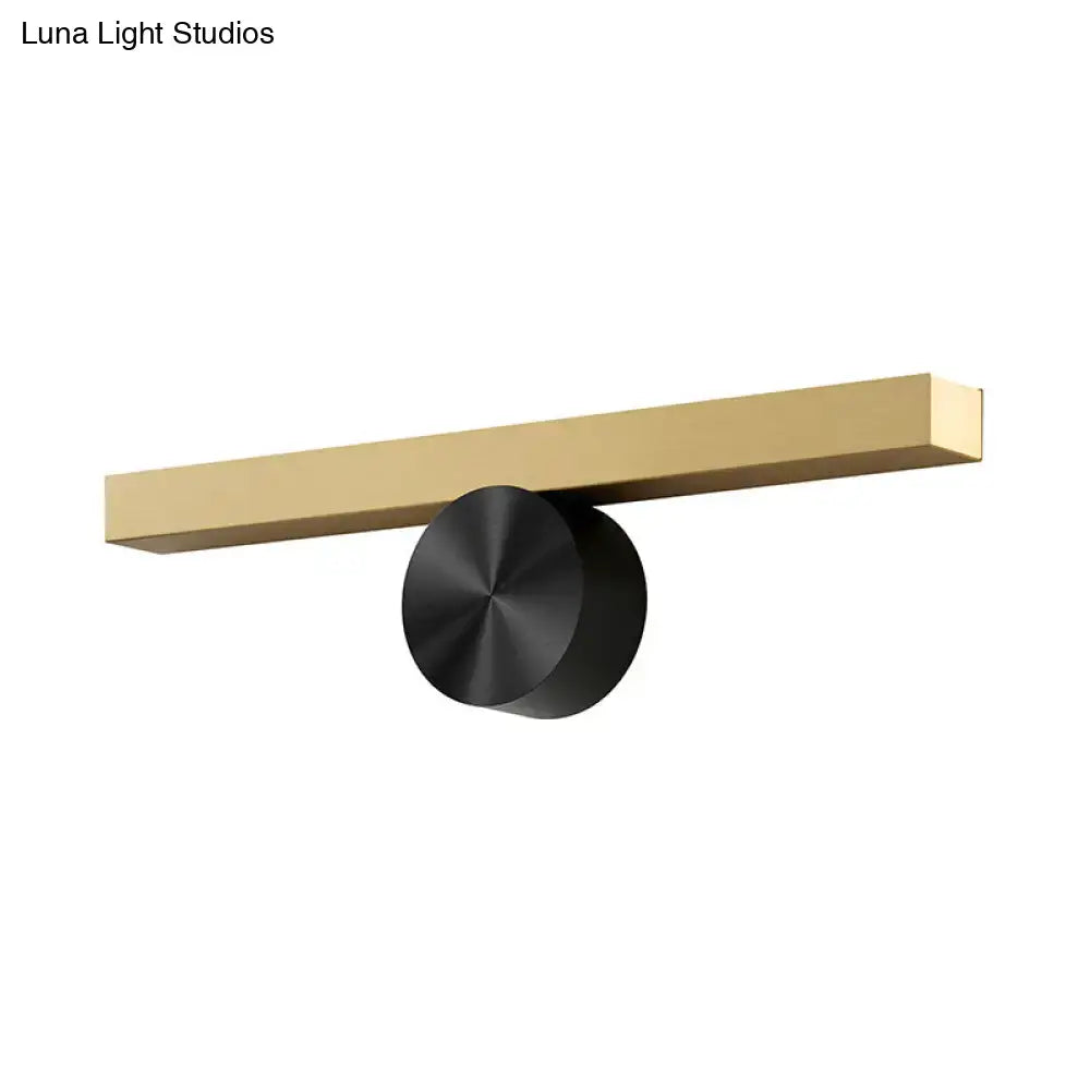DecorBites™ Gold Metal Linear LED Wall Mount Light Fixture for Corridor - Modern Sconce Lighting