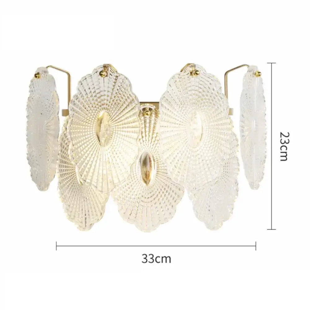 DecorBites™ Gray Glass Wall Lamp - Modern Living Room Decor Sconce Light