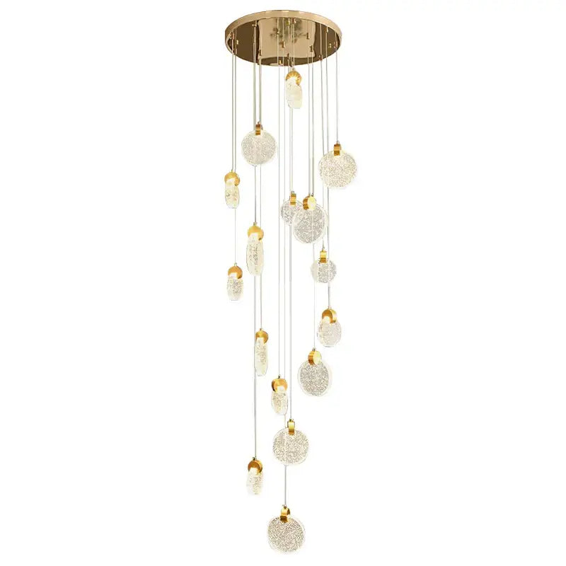 DecorBites™ Attic Crystal Chandelier for Living Room Dining Room Stair Lamp