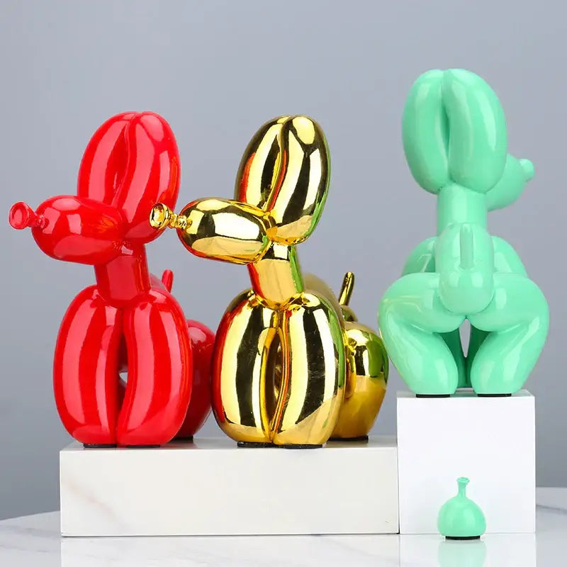 DecorBites™ Balloon Dog Statue: Modern Nordic Resin Art Sculpture for Home Decor