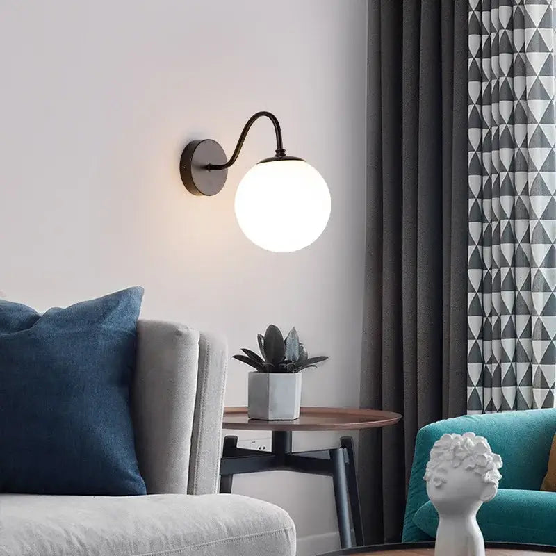 DecorBites™ Glass Ballight LED Wall Lamp for Living Room Bedroom Home Decor