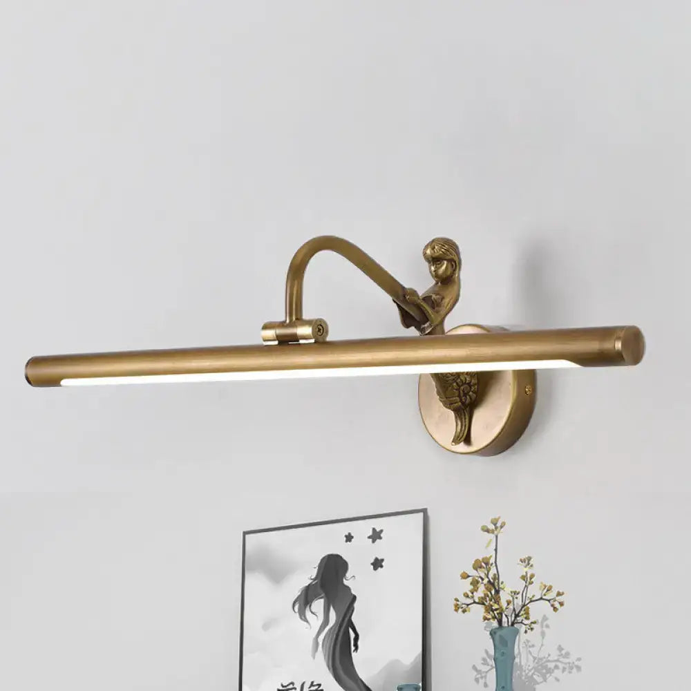 Modern gold & black led wall sconce bathroom vanity light fixture