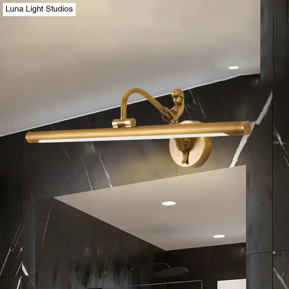 Modern gold & black led wall sconce bathroom vanity light fixture
