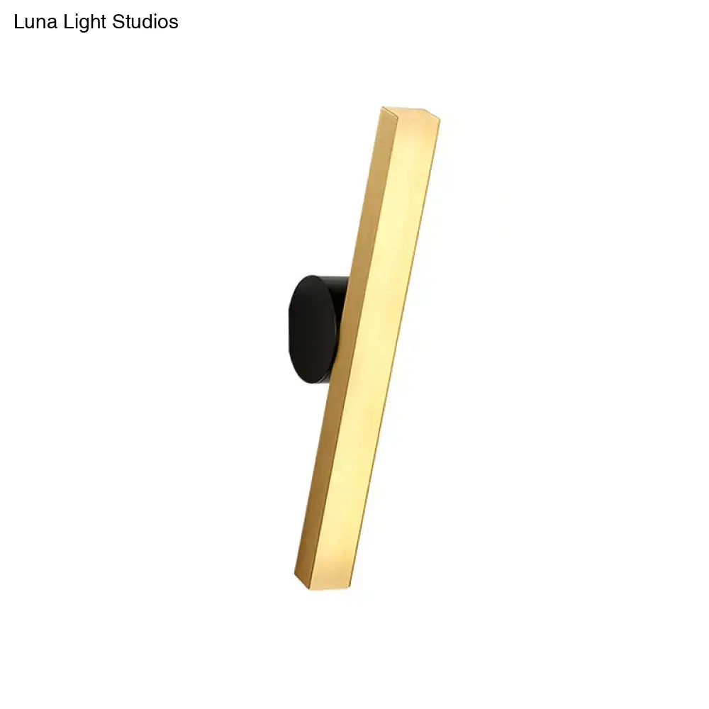 Modern gold & black led wall sconce – living room fixture width