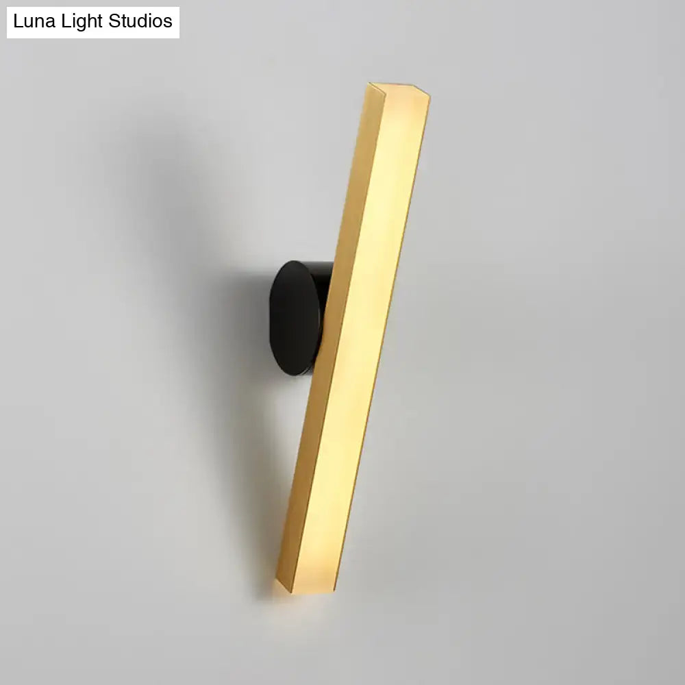 Modern gold & black led wall sconce – living room fixture width