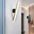 Modern gold & black led wall sconce – living room fixture width