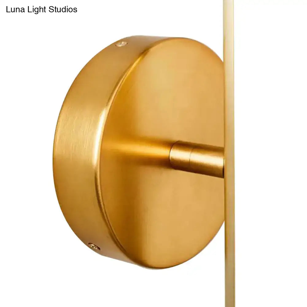 DecorBites™ Modern Gold and Black LED Wall Sconce for Bathrooms