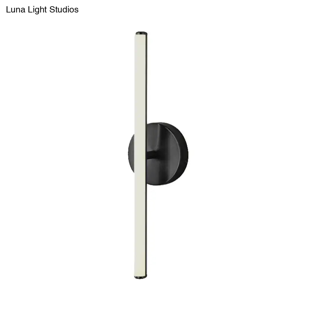 DecorBites™ Modern Gold and Black LED Wall Sconce for Bathrooms