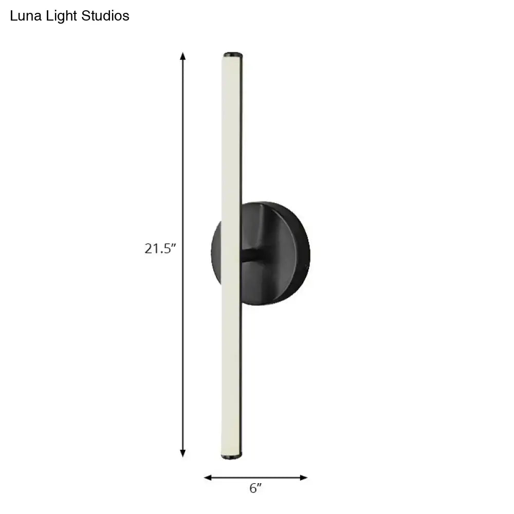 DecorBites™ Modern Gold and Black LED Wall Sconce for Bathrooms