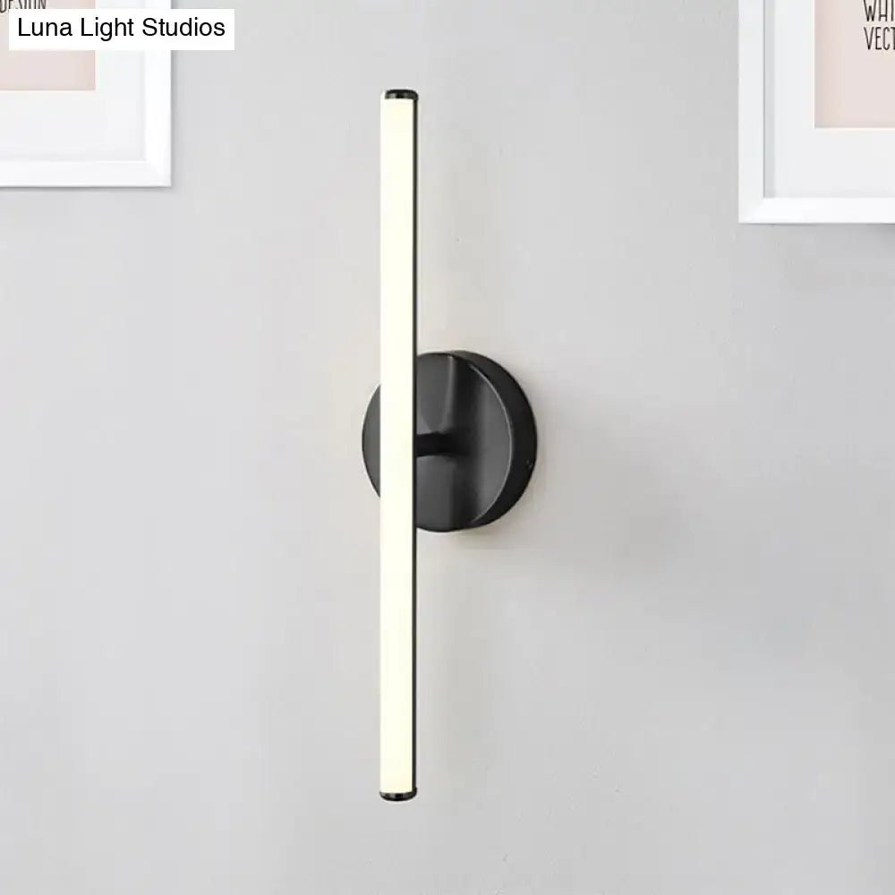 DecorBites™ Modern Gold and Black LED Wall Sconce for Bathrooms