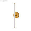 DecorBites™ Modern Gold and Black LED Wall Sconce for Bathrooms