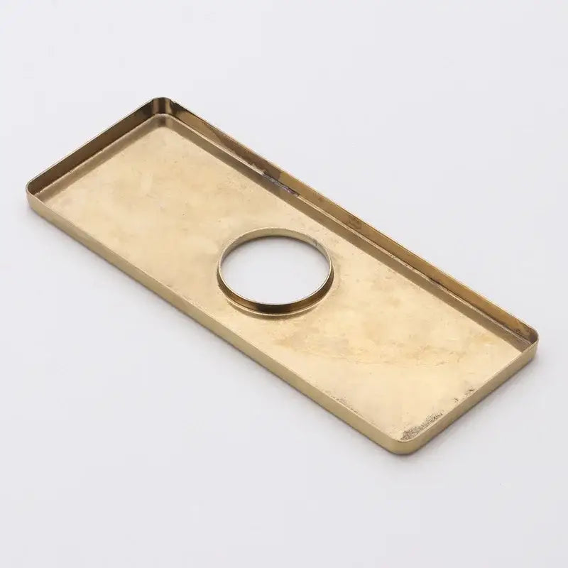 DecorBites™ 4" Hole Cover Deck Plate for Sink Faucets - Black/Gray/Gold Finishes