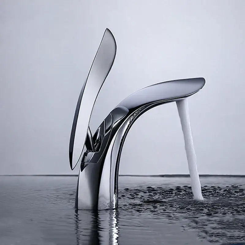 DecorBites™ Brass Basin Faucet: Hot & Cold Water Mixer for Bathroom Vanity Sink