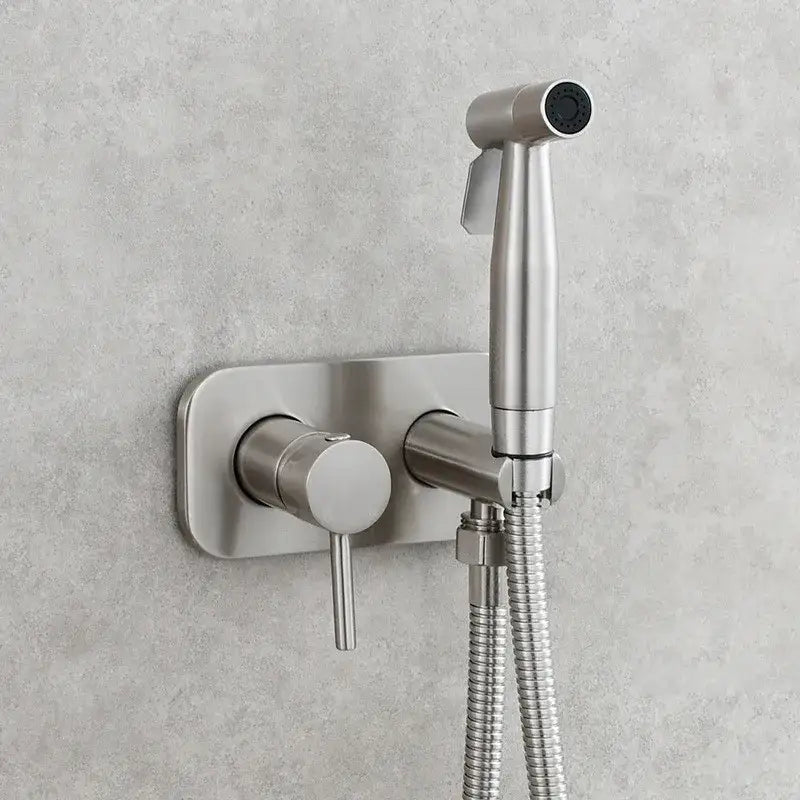 DecorBites™ Brass Bidet Sprayer Set with Hot and Cold Faucet - High Pressure Toilet Shower