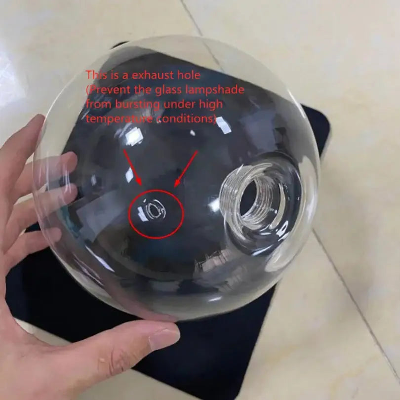 Modern gold bubble glass ball pendant light for kitchen