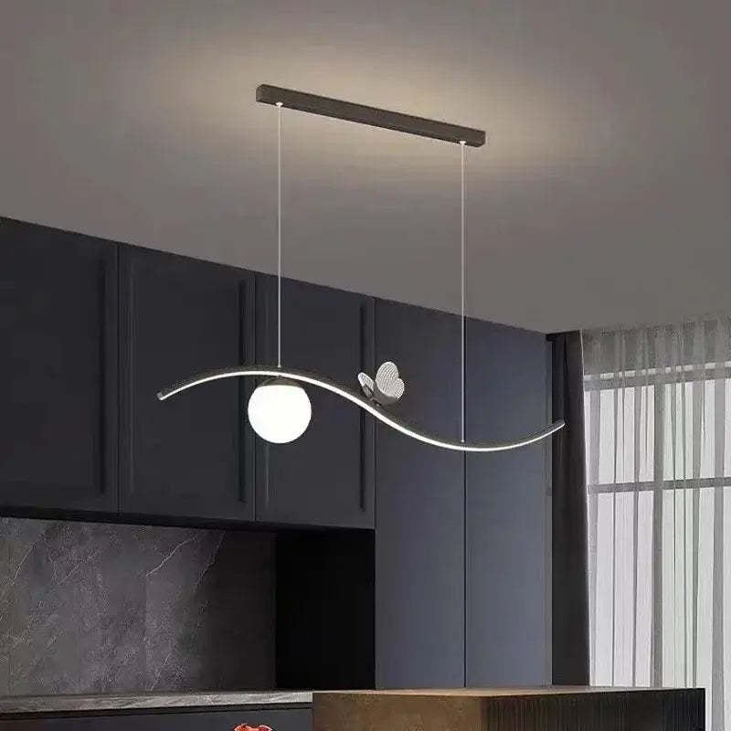 Modern gold butterfly chandelier dining room pendant light