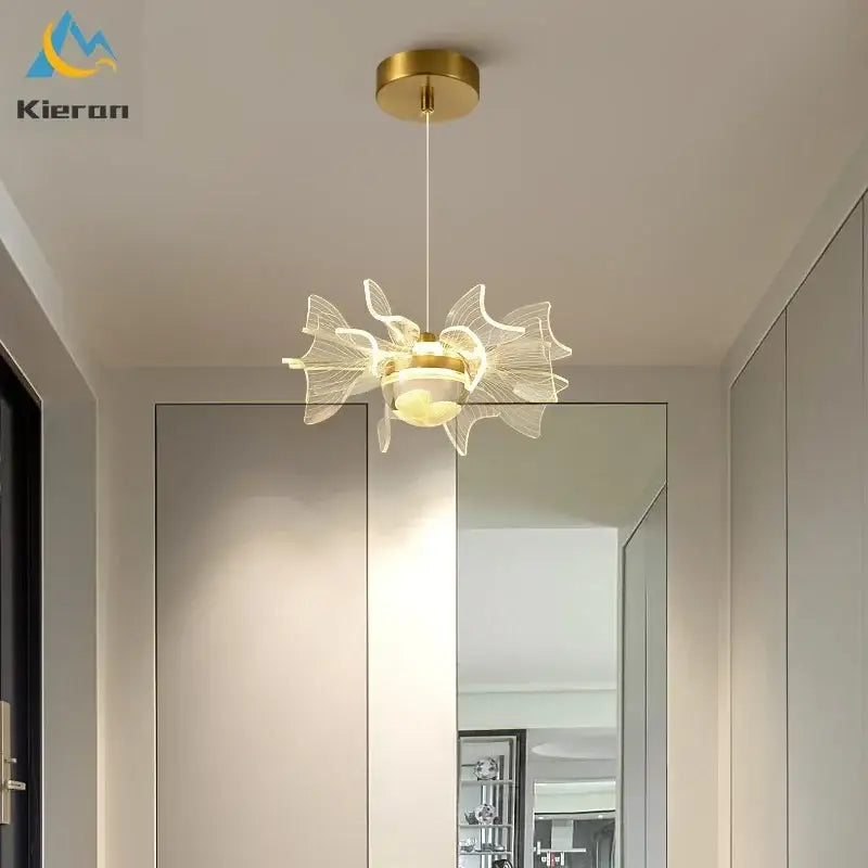DecorBites™ Butterfly LED Chandelier: Nordic Modern UFO Pendent Lamp for Home Decor