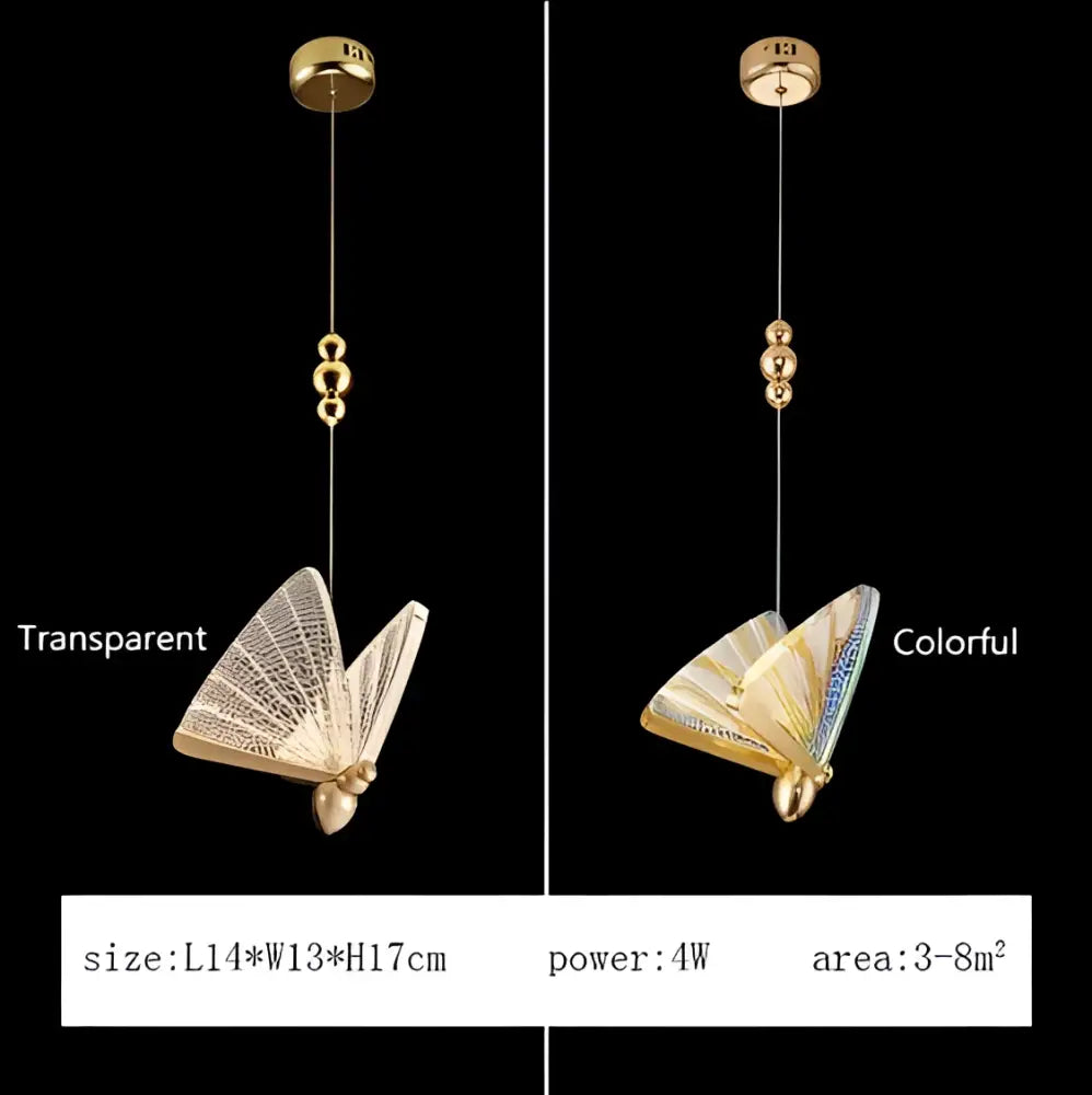 DecorBites™ Butterfly Pendant Lamps: Modern Luxury Lighting Fixtures for Staircase, Bedroom, and Aisle