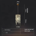 Modern gold crystal bedhead pendant light bedroom chandelier