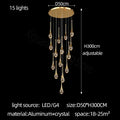 DecorBites™ Crystal Bubble Chandelier: Modern Luxury Lighting for Home, Dining, Bedroom & Stairwell