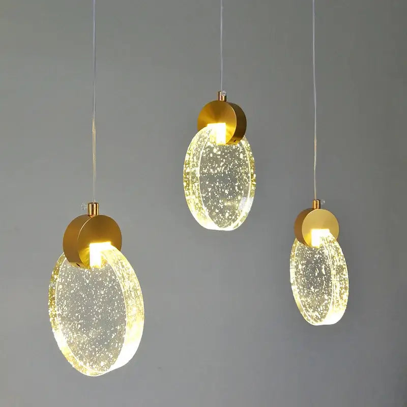 DecorBites™ Crystal Bubble Pendant Chandelier for Dining Room Bedroom Restaurant Bar