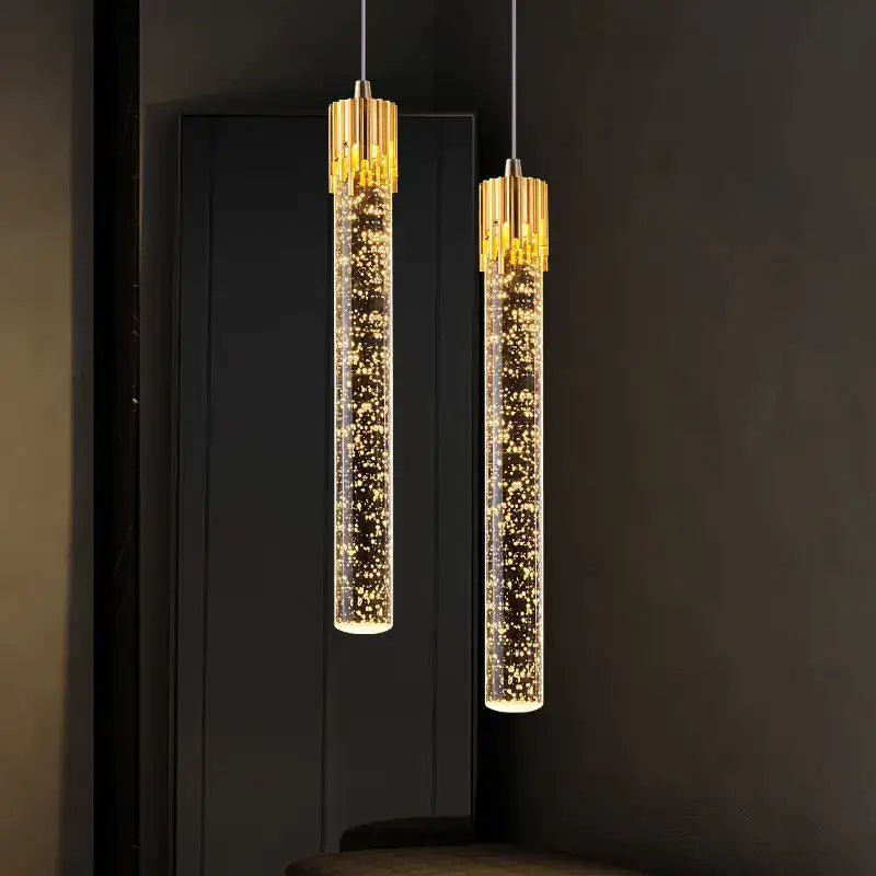 DecorBites™ Crystal Bubble Pendant Chandelier for Dining Room Bedroom Restaurant Bar