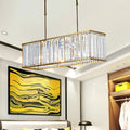 DecorBites™ Modern 3-Light Clear Crystal Chandelier for Bedroom and Dining Room