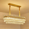 Modern gold crystal island light – kitchen dining room 110v-120v