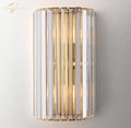 Modern gold crystal led wall sconce bedroom lighting