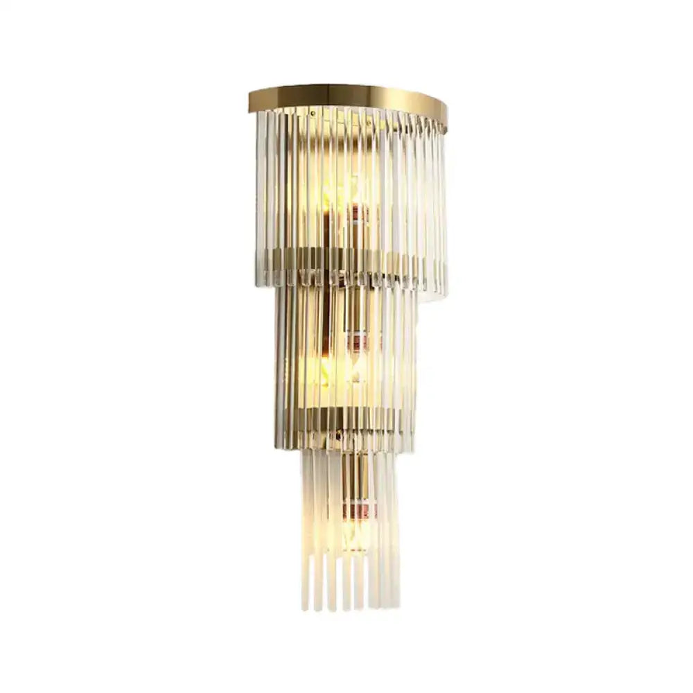 Modern gold crystal wall sconce – living room 110v-120v light