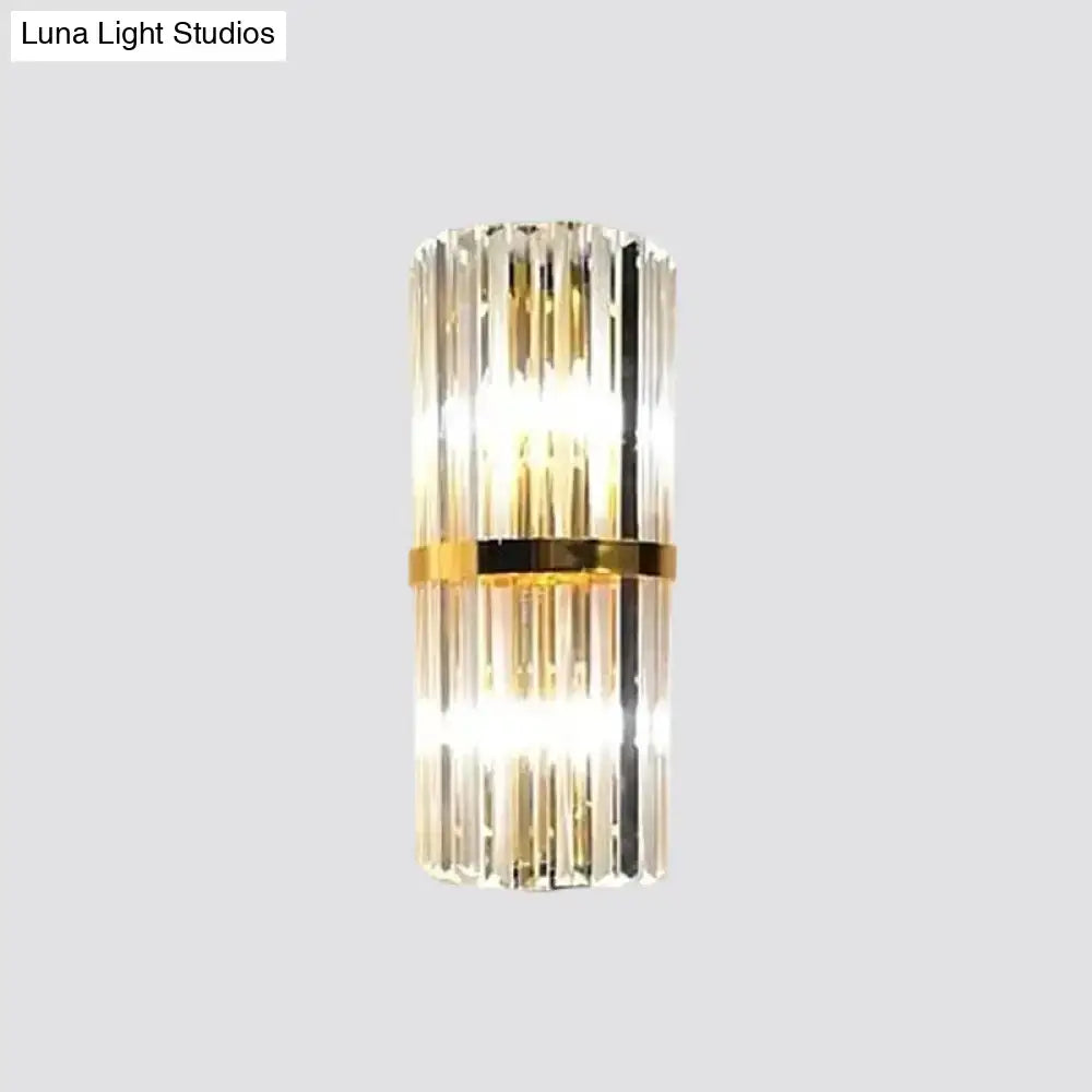 Modern gold crystal wall sconce – living room 110v-120v light