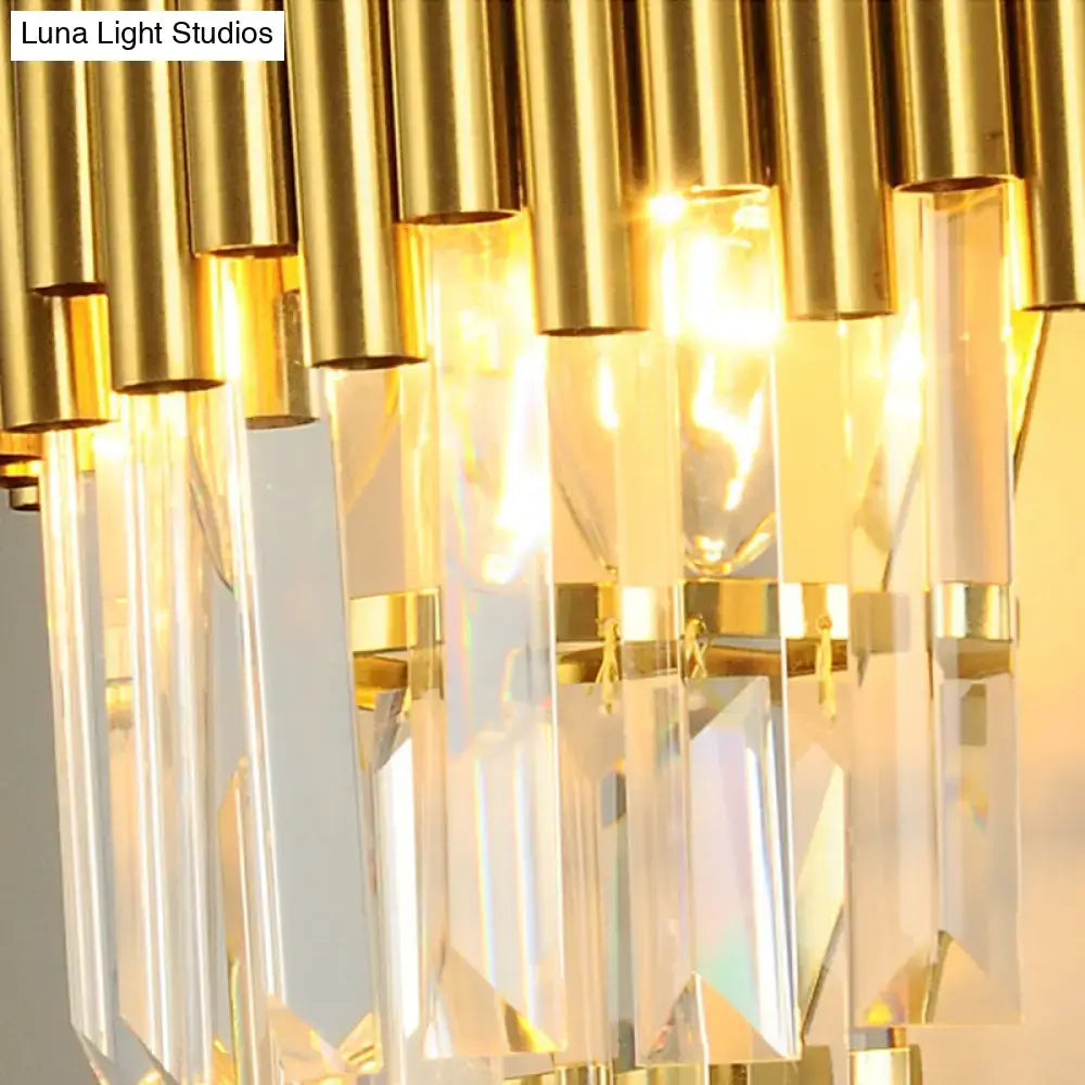 Modern gold crystal wall sconce living room e14 light type