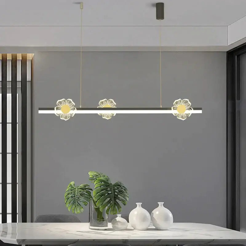 Modern gold decorbites butterfly flower chandelier dining room light