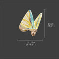 Modern gold decorbites butterfly wall lights bedroom glass sconces
