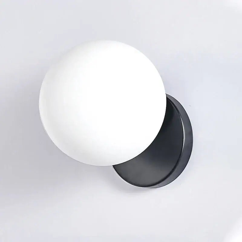 Modern gold decorbites glass ball wall lamp bedroom sconce
