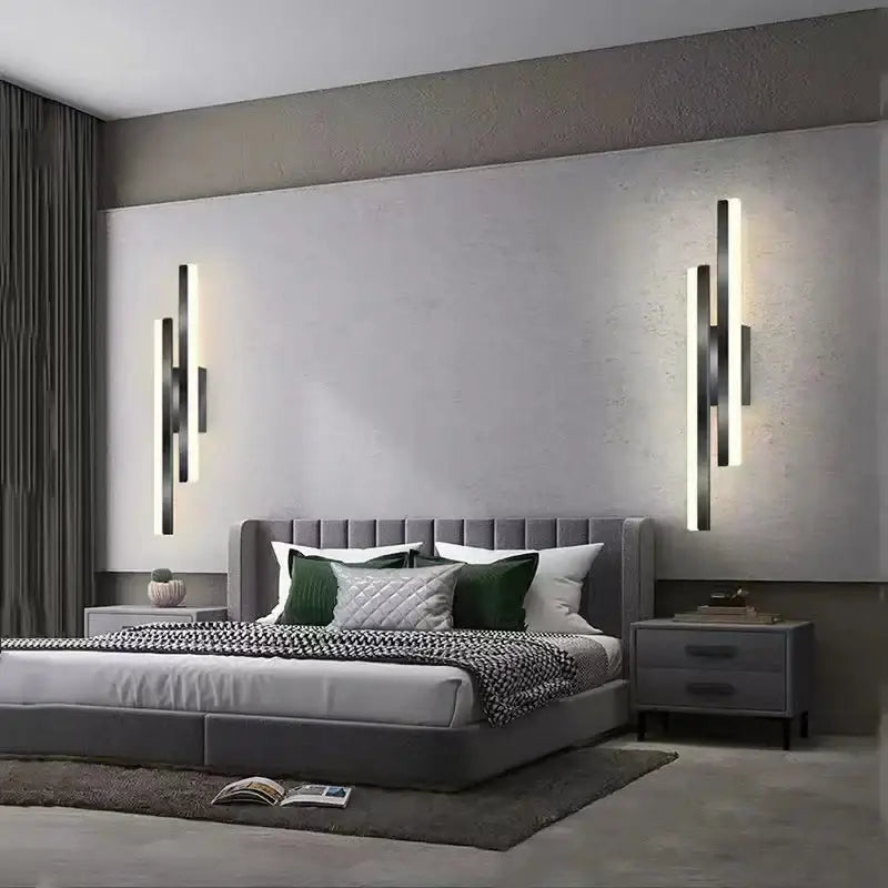 Modern gold decorbites led strip wall lamp bedroom sconce light