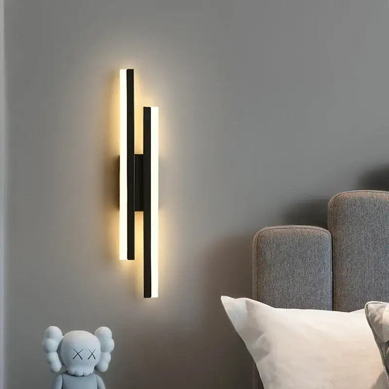 Modern gold decorbites led strip wall lamp bedroom sconce light