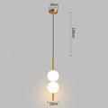 DecorBites™ Glass Ball Pendant Light: Modern Nordic Bedroom Hanging Lamp