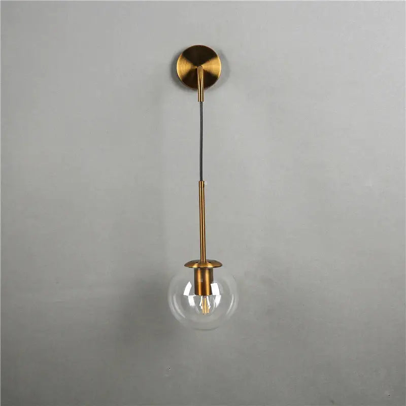 DecorBites™ Glass Ball Wall Lamp: Nordic Modern LED Lighting for Living Room, Bedroom, and Corridor