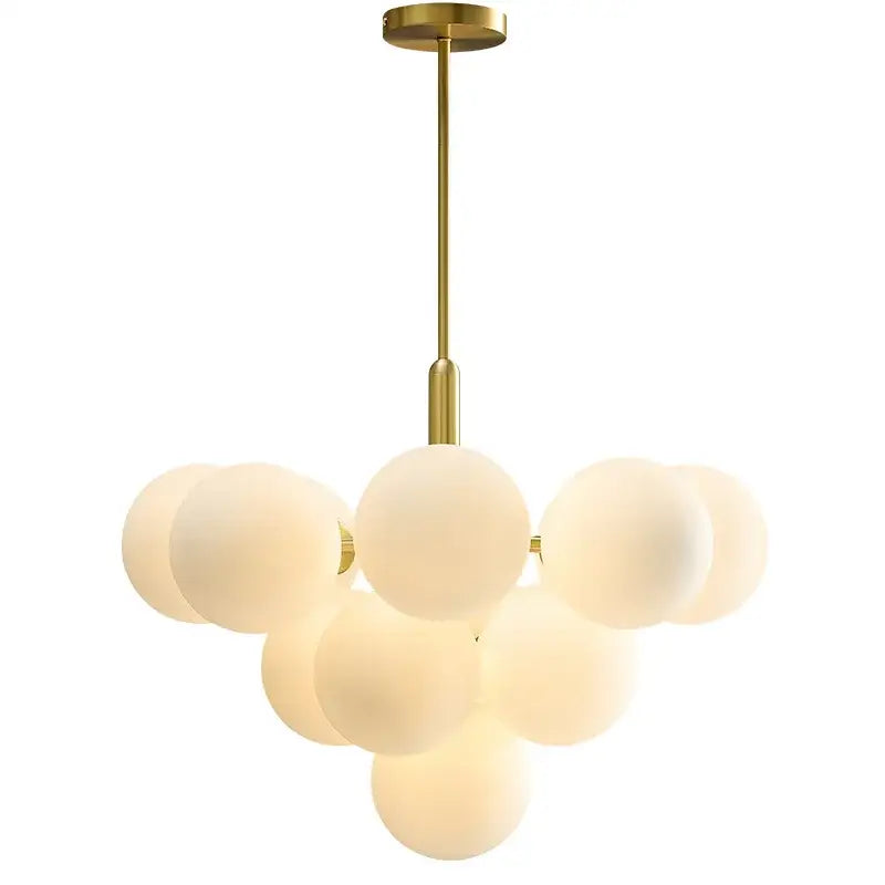 Modern gold glass balls chandelier for dining room